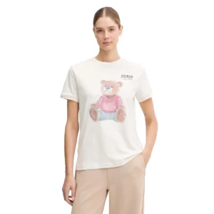 Guess T shirt Carla V6RI08 K8FQ4 G012 Cream White