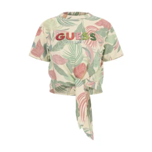Guess T shirt Script Crop Tee W6GI09 K3024 PMHY choco Jungle Print