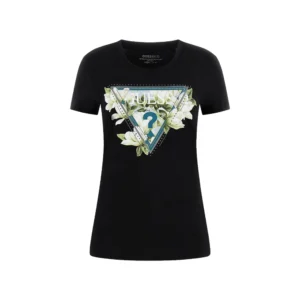 Guess t shirt Camelia Triangle Tee W6RI35 J1314 JBLK Black