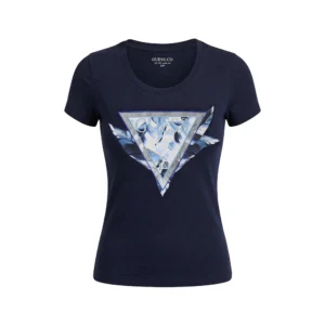 Guess t shirt Feather Triangle Tee W6GI11 K3026 G7P1 Blackened Blue