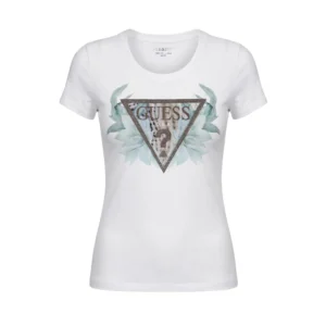 Guess t shirt Flower Triangle Tee W6GI12 K3027 G011 Pure White