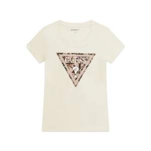 Guess t shirt Leo Triangle Tee W6RI32 J1314 G047 Pearl White