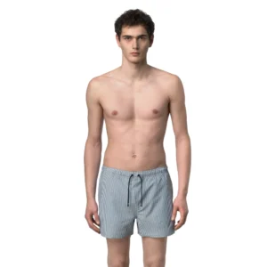 K-Way Boxer mare Hazel Mid Stripes Beach K8141KW ALD White Blue Depht