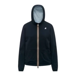 K-Way Giacca Corta Jake double Interlock K8134TW C8T Blue Depht Blue Dream