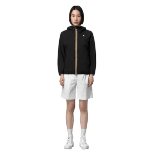 K-Way Lil 2.0 Stretch Dot giacca corta donna K21346W USY Black Pure