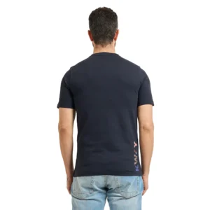 K-Way T shirt Odom Slim Jersey kway lettering K71354W K89 Blue Depht
