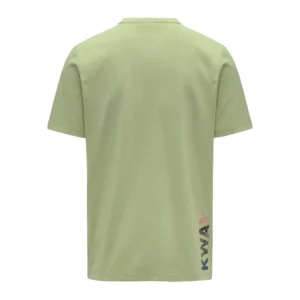 K-Way T shirt Odom Slim Jersey kway lettering K71354W T70 Green dk lime