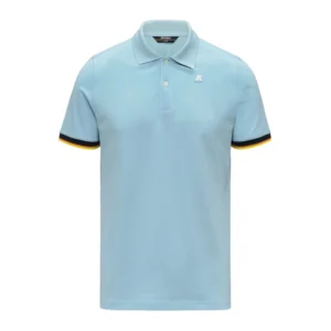 K-Way Uomo Polo Vincent Pique K1125BW D40 Blue Dream