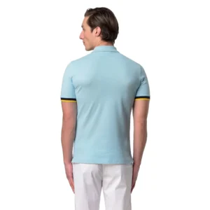 K-Way Uomo Polo Vincent Pique K1125BW D40 Blue Dream