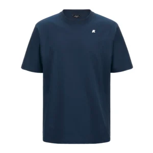K-Way Uomo T Shirt Solo Jersey K3136CW B67 Blue insignia