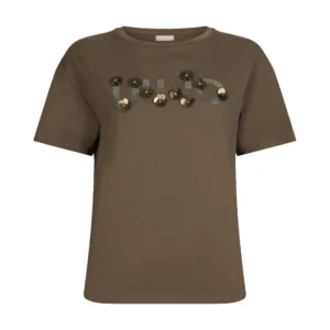 Liu Jo T shirt WA6238JS923ECS P9330 Dark Olive