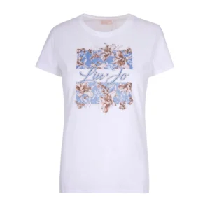 Liu Jo T shirt WA6493JS923ECS P9600 Bianco Liujo Br. Bl.