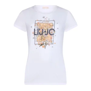 Liu Jo T shirt WA6493JS923ECS P9604 Bianco Liujo Foulard