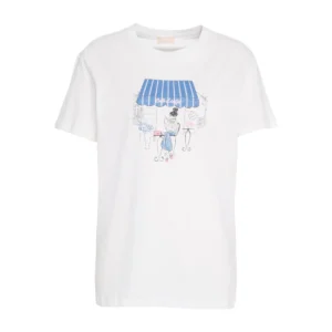 Liu Jo T shirt WA6502JS923ECS P9411 Bianco Cafe Liujo