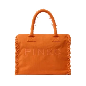 Pinko Borsa donna beach shopping canvas 106673 A3A4 A76 Arancio
