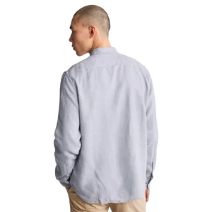 Timberland Camicia Brook linen Korean collar TB0A2DC1B881 Stone Wash