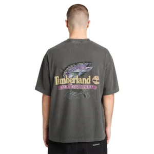 Timberland T shirt Fly Fishing Graphic TB0A5N7Z001 Black