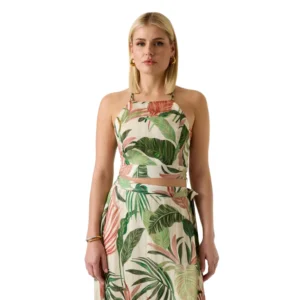 Guess Crop Top Gaelle W5GH74 WH9Z2 PMIE Choco Jungle Print