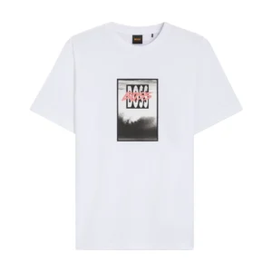 Hugo Boss T shirt Te Dj 50561846 10277382 01 100 White