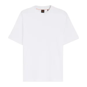 Hugo Boss T shirt Te Interlock 50554790 10262456 01 100 White