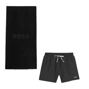 Hugo Boss set mare Costume bermuda telo mare 50536351 10259586 01 001 Black