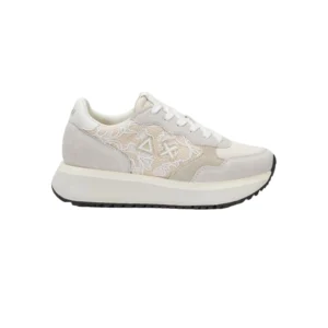 SUN68 Sneakers Big Ally Flower Mesh Z36211 31 Bianco Panna