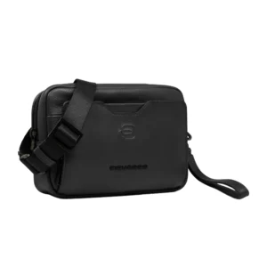 Piquadro Pochette 2 comparti in pelle tracolla removibile AC6913S142N Nero