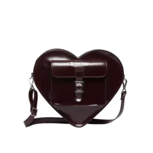 Dr Martens Borsa Zaino Heart Cherry Red Oxford Rub Off AD015601