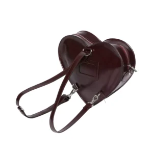 Dr Martens Borsa Zaino Heart Cherry Red Oxford Rub Off AD015601