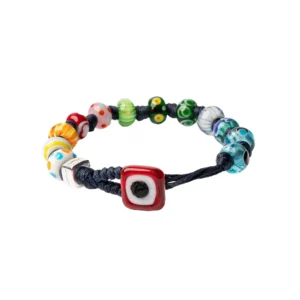 AUA Braccialetto Unisex con cordoncino in poliestere cerato blu boqueria di notte
