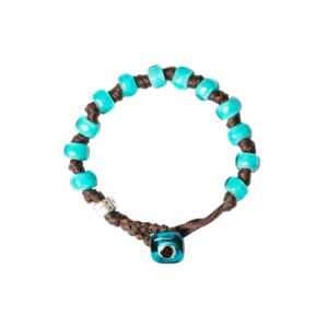 AUA Braccialetto Unisex con cordoncino marrone in poliestere cerato porto cesareo