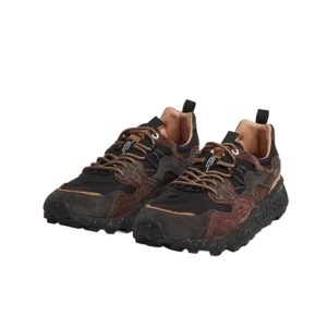 Flower Mountain sneakers uomo Yamano 3 Man 0012017816011A16 Dark Grey Black Dark Brown