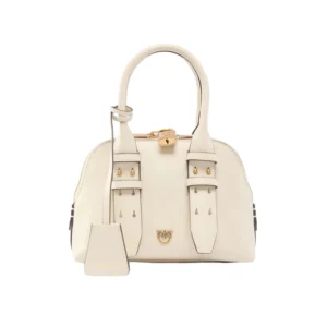 Pinko Borsa Bowling Bag Zip mini vitello morbido 105333A0QO Z14Q Bianco