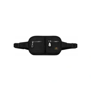 Alpha Industries Marsupio Label Waist Bag 156943 03 Black
