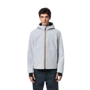 K-Way Giacca Jacko Bonded K6131BW D01 Grey Ash Blue Depht