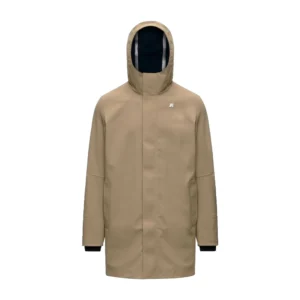 K-Way Giubbino Uomo Lungo Marlyn Bonded K7126UW DB6 Beige Khaki Blue Depht