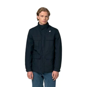 K-Way Manuene Warm Micro Canvas K4157EW K89 Blue Depht
