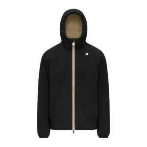 K-Way giacca corta uomo Jack St Warm Double K6128VW DBN Black Pure Beige Khaki