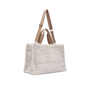 Liu Jo Borsa Tolte Fake Fur L 2F6037E0218 00192 Burro