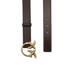 Pinko Belt Love Berry seta 100125 A0F1 M12Q Marrone Marasca