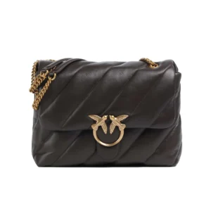 Pinko Love Puff Big CL sheep nappa nero old gold 100037A0F2 M12Q Marrone Marasca