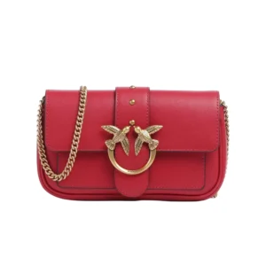 Pinko Love one pocket C vitello seta 100061 A0F1 R59Q Rosso Rio