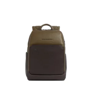 Piquadro Zaino in pelle porta PC 13 CA7167B3VETM Verde Testa di moro