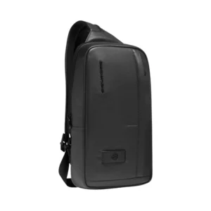 Piquadro Zaino monospalla uomo in pelle porta iPad® CA6764W137N Nero