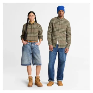 Timberland Camicia Flannel House Check Verde TBC0YH82AIF1