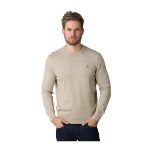 Timberland Maglione Williams River Cotton Crew Neck TBC0YHAZ5461 Beige