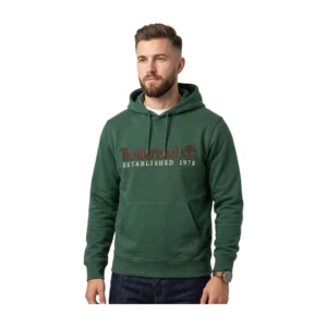 Timberland Felpa con cappuccio Established 1973 embroidered Logo BB Hoodie Sycamore TBC0YHB63981