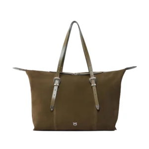 Pinko Tote Bag Suede 107649 A0F6 V65N Militar Green